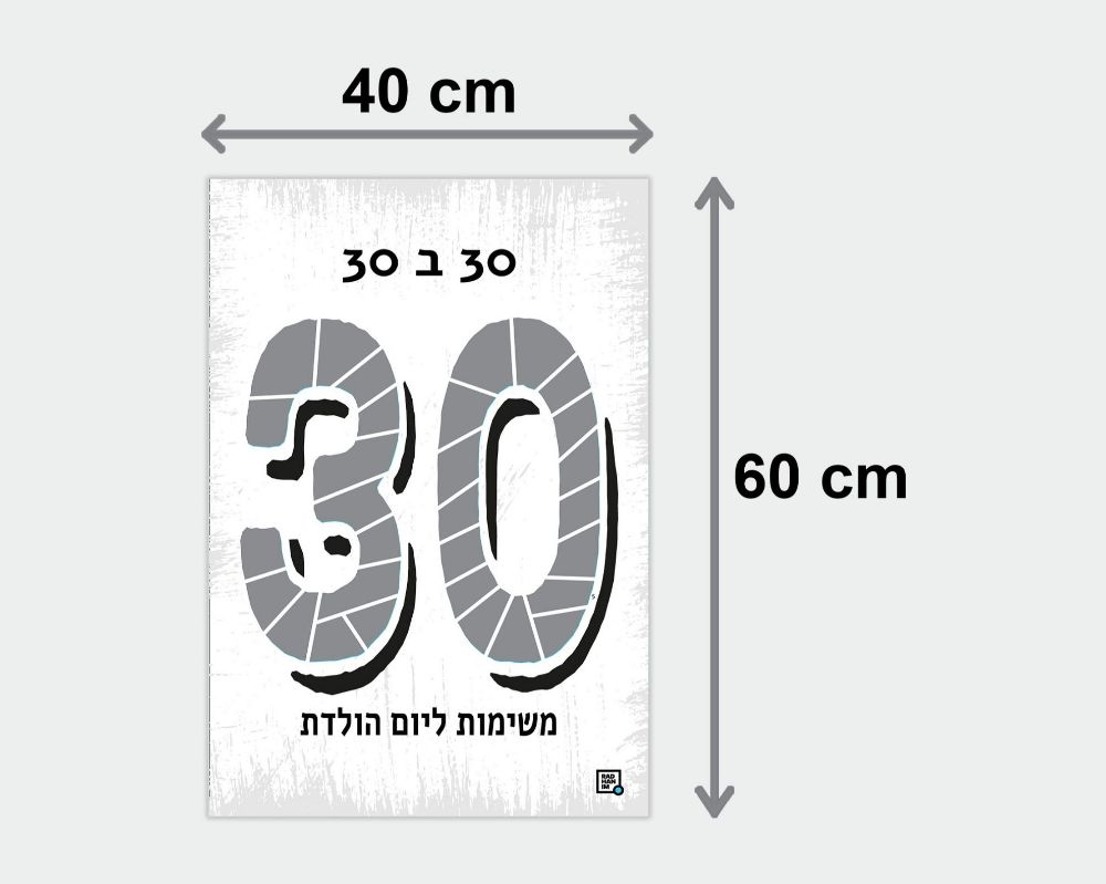 תמונה של פוסטר משימות ליום הולדת