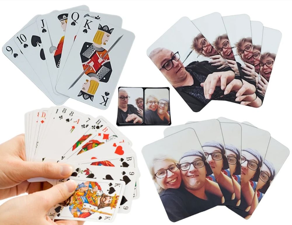 תמונה של חבילת קלפים זוגית עם תמונה אישית