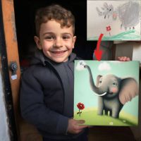 תמונה של כל ציור מתעורר לחיים - הופכים ציורי ילדים לתמונה מרהיבה