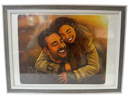 סט פאזל במסגרת עץ יוקרתית