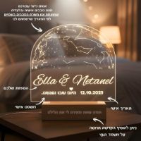 תמונה של מפת כוכבים מנורת לילה