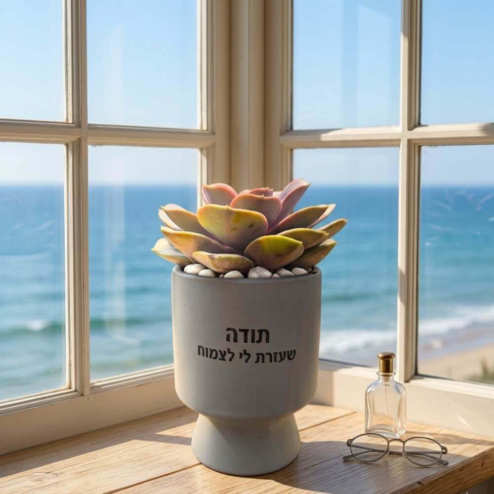 תמונה של עציצים עם הקדשה -M כלים צבעוניים