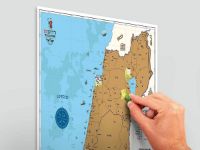 תמונה של מפת גירוד של ישראל
