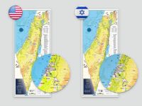 תמונה של מפת גירוד של ישראל