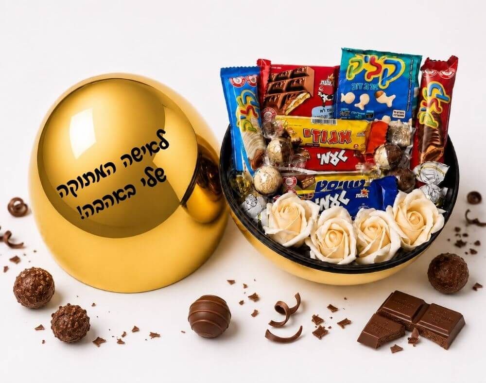 תמונה של ביצת הפתעה מתוקה עם כיתוב אישי 