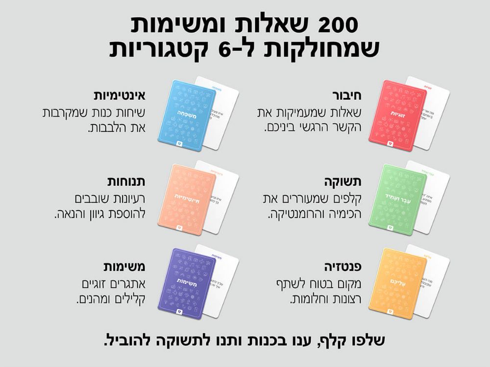 תמונה של קוד האהבה – 200 שאלות ומשימות לזוגות